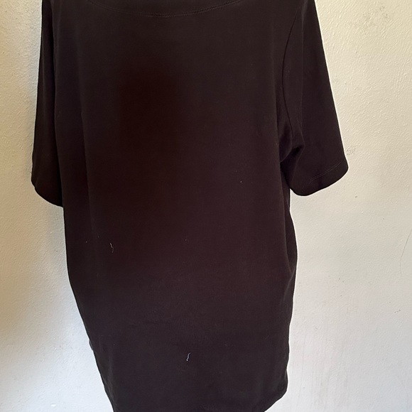 Quacker Factory size 1X top black stretch - Picture 6 of 9